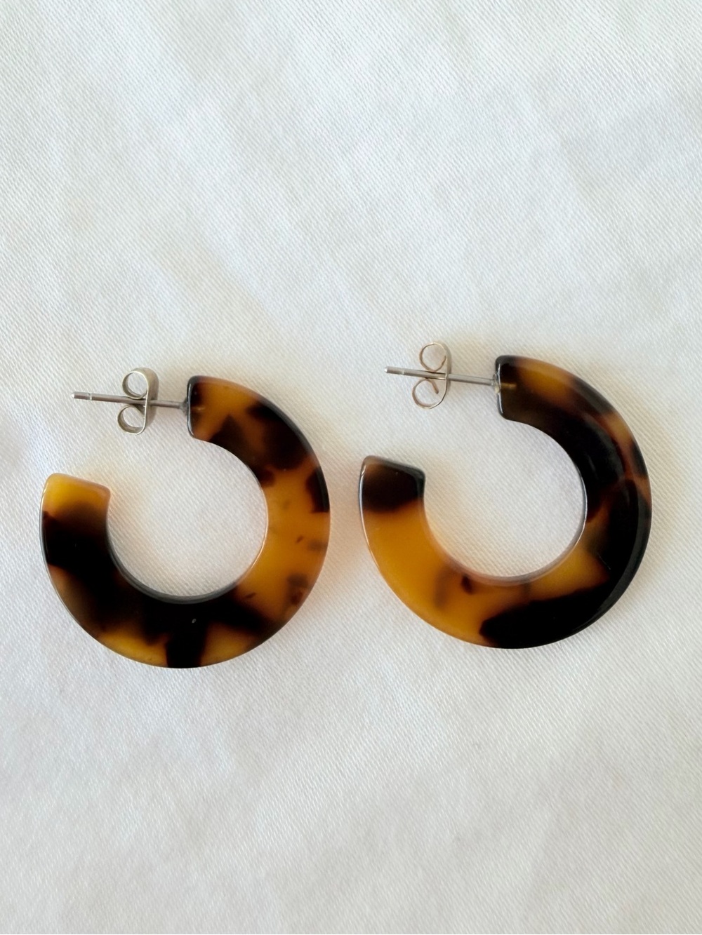 Tortoise Hoop Earrings